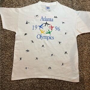 White Vintage Atlanta Olympics T-Shirt